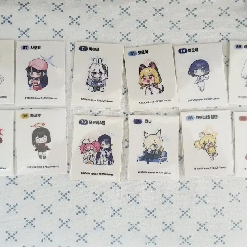 [BUNJANG] Blue Archive Sticker Collection Vol. 1 / 블루아카이브 띠부씰 모음 1