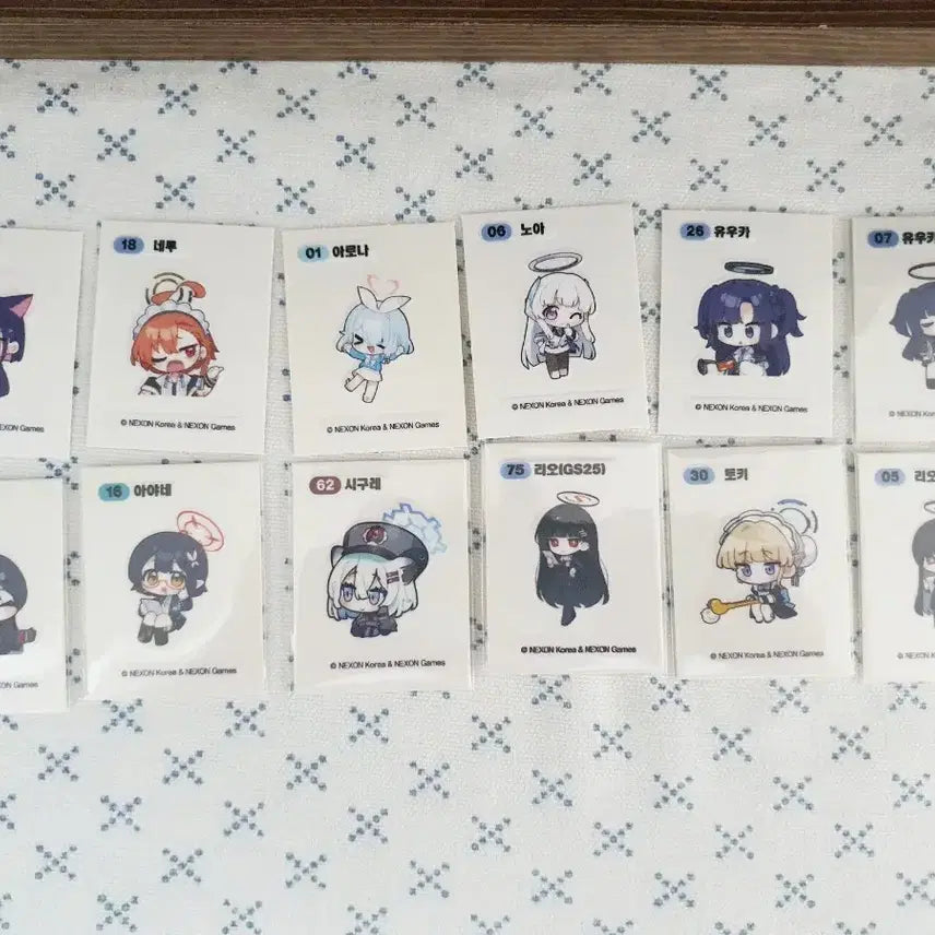 [BUNJANG] Blue Archive Sticker Collection Vol. 2 / 블루아카이브 띠부씰 모음 2