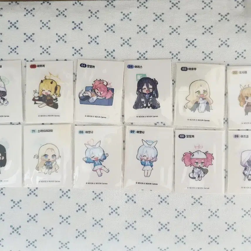 [BUNJANG] Blue Archive Sticker Collection Set / 블루아카이브 띠부씰 모음 4