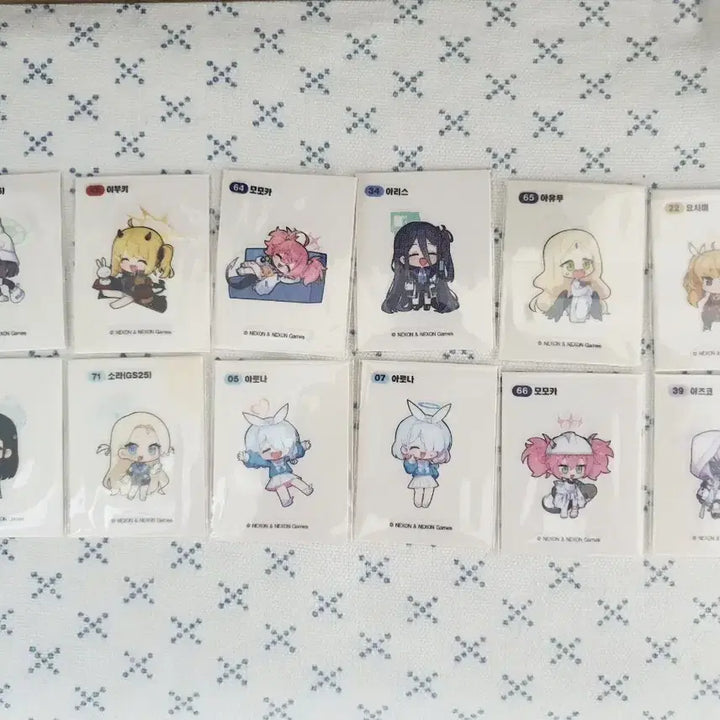 [BUNJANG] Blue Archive Sticker Collection Set / 블루아카이브 띠부씰 모음 4