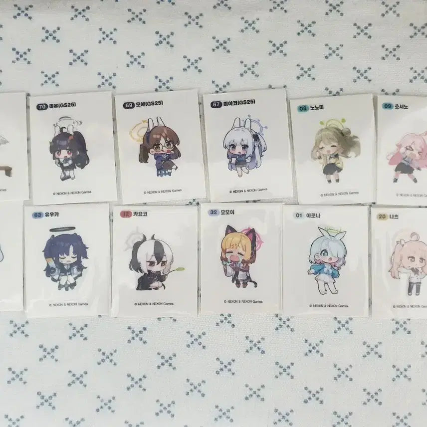 [BUNJANG] Blue Archive Ttibusil Set / 블루아카이브 띠부씰 모음 5