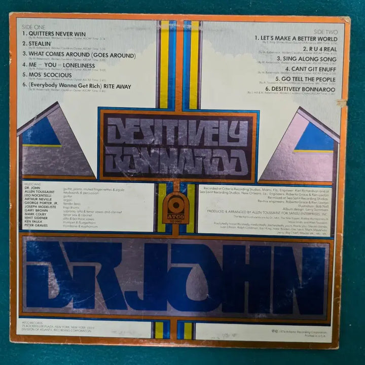 [BUNJANG] Dr. John Desitively Bannanarama Original Pressing LP / "Dr John"-Desitively Bannaraa LP 원판
