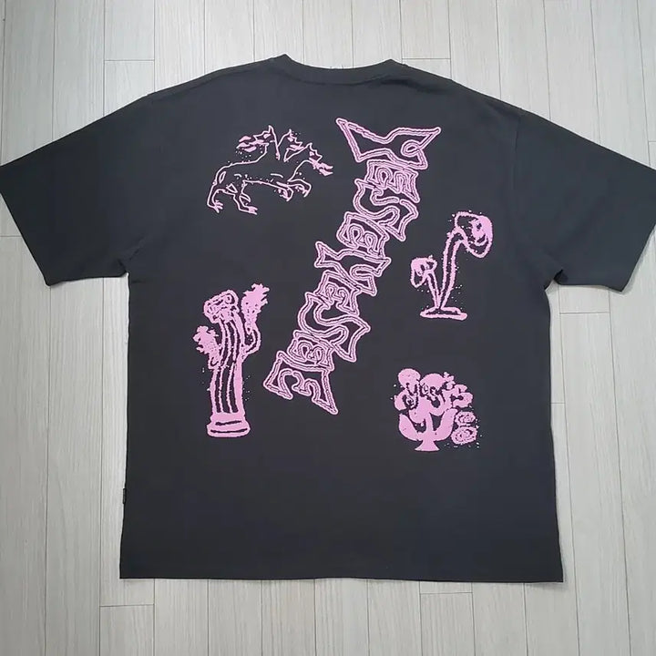 [BUNJANG] YES EYE SEE Doodling Print Short Sleeve T-Shirt / YES EYE SEE 두들 프린팅 반팔티