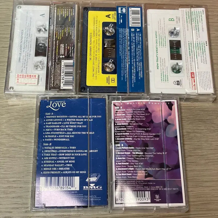 [BUNJANG] Pop Cassette Tape Bundle (Includes Sealed) - 5pc Set / 미개봉 포함 팝송 카세트 테이프 5개 세트