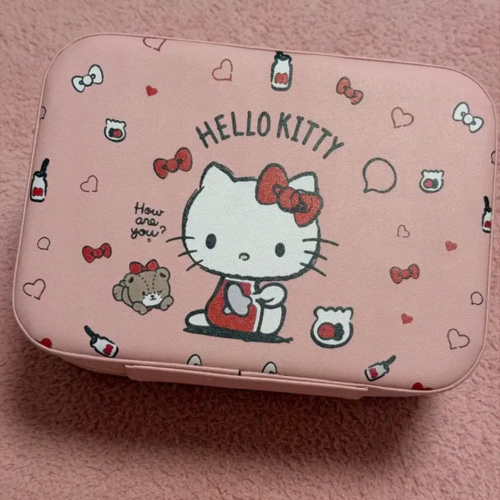 [BUNJANG] Hello Kitty Leather Makeup Box Ready Bag / 헬로키티 메이크업 박스 레디백 새상품