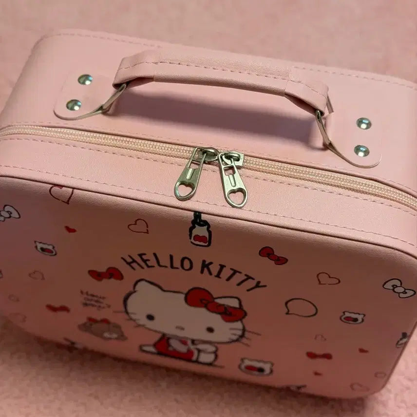 [BUNJANG] Hello Kitty Leather Makeup Box Ready Bag / 헬로키티 메이크업 박스 레디백 새상품