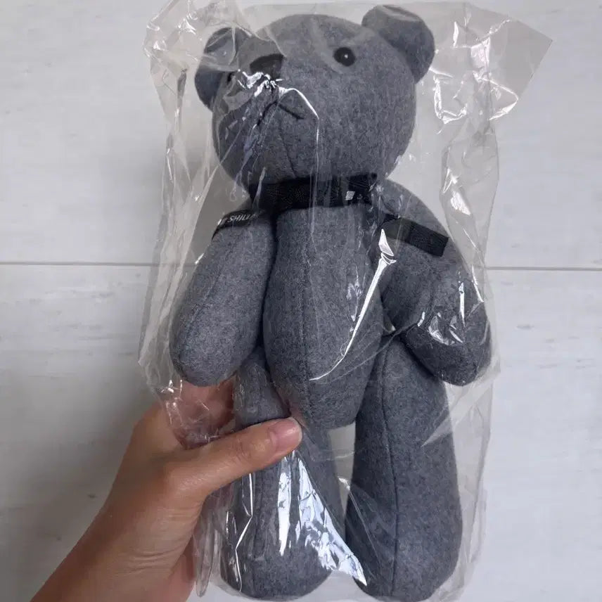 [BUNJANG] Silla Hotel Signature Grey Bear Plush / 신라호텔 시그니처 그레이 곰인형 새상품