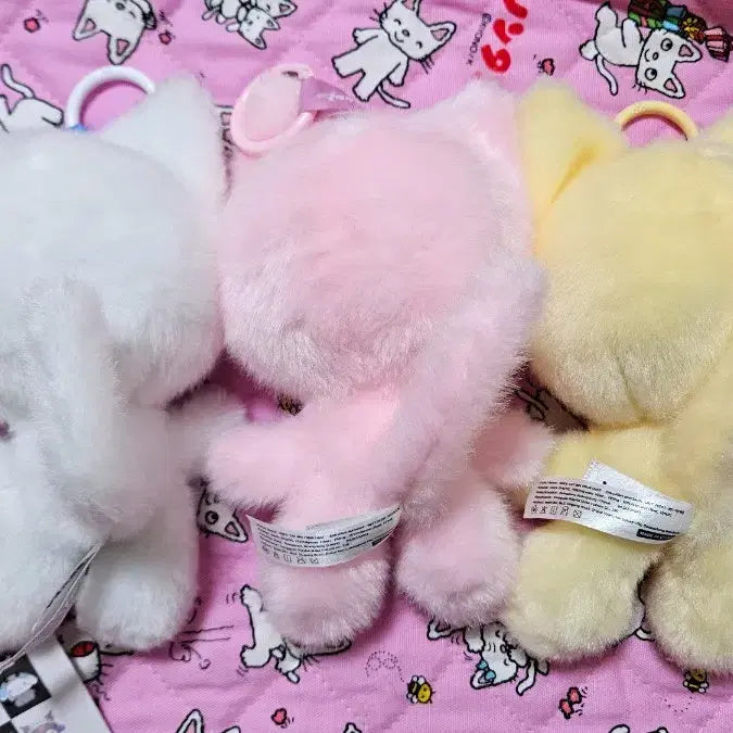 [BUNJANG] Babyslee 3-Piece Pink Cat Set / 베이비쓰리 이니스 핑크고양이 3마리 세트 일괄