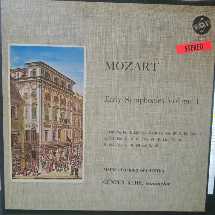 [BUNJANG] Günter Kehr Mozart Early Symphonies Vol. 1 3LP Box Set / 귄터 케어 지휘_모차르트 초기 교향곡_3LP BOX US