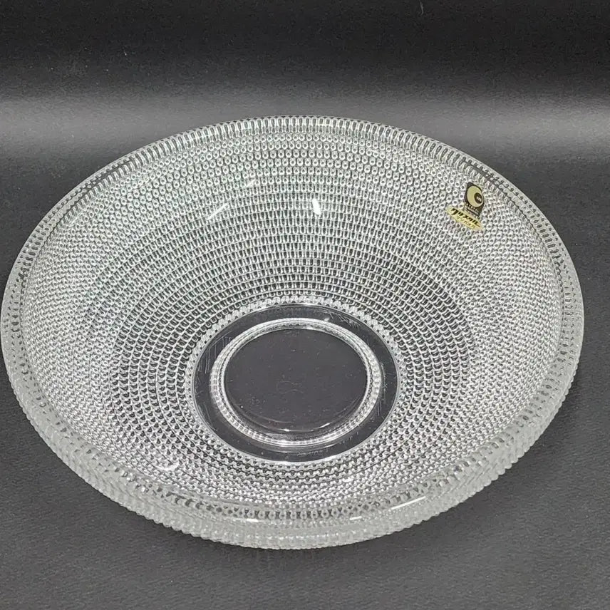 [BUNJANG] Large Crystal Footed Bowl - Japan / 일본 크리스탈 굽있는 대형볼
