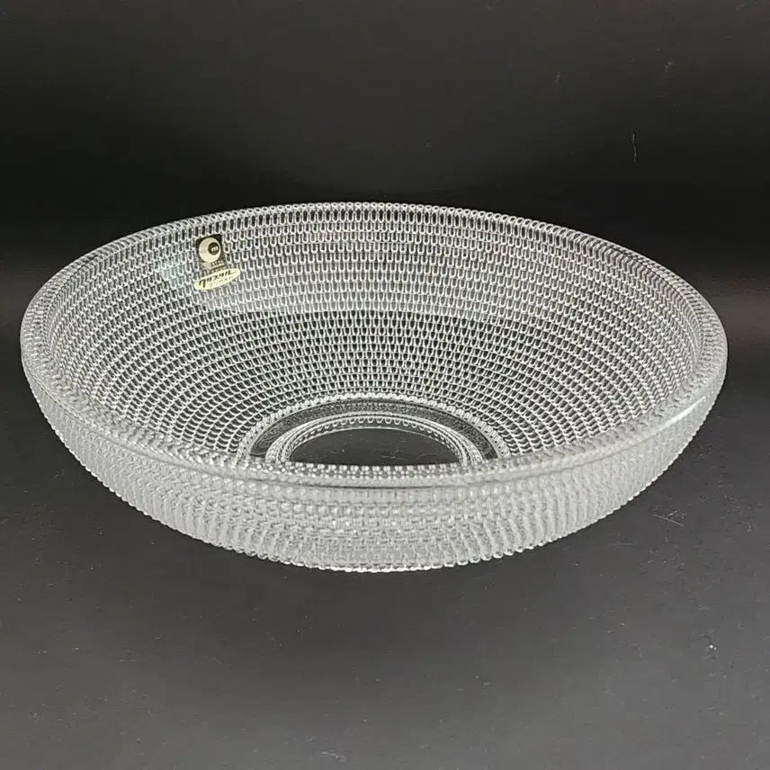 [BUNJANG] Large Crystal Footed Bowl - Japan / 일본 크리스탈 굽있는 대형볼