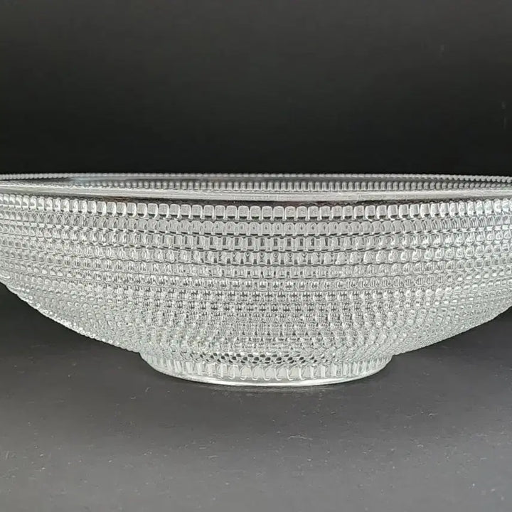 [BUNJANG] Large Crystal Footed Bowl - Japan / 일본 크리스탈 굽있는 대형볼