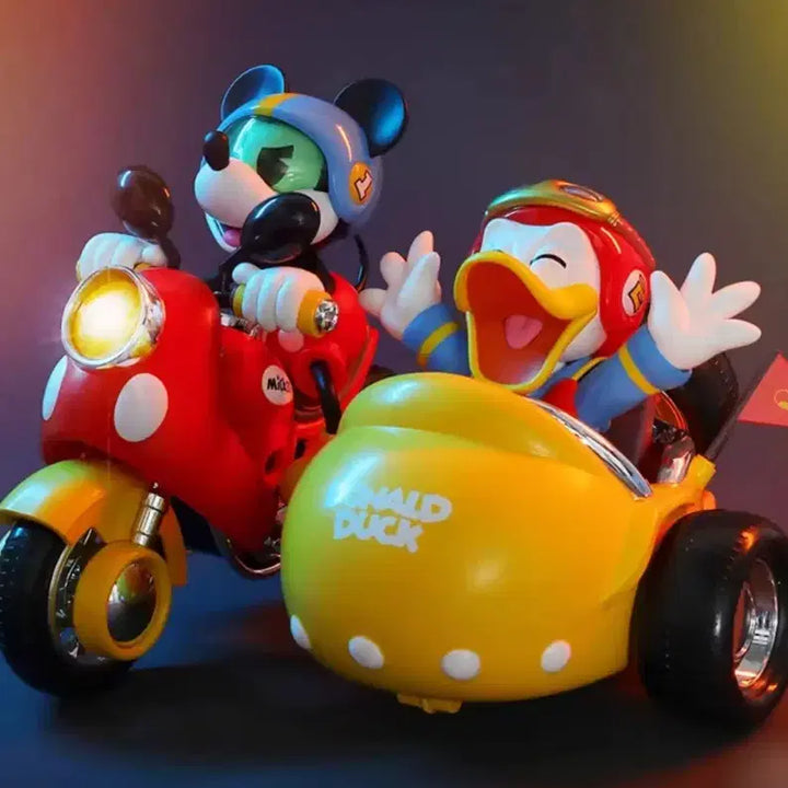 [BUNJANG] 52toys Disney Mickey Mouse &amp; Donald Duck Racing Team Motorcycle Figure Set / 52toys 정품 피규어 디즈니 미키마우스 도널드 오토바이 레이싱팀