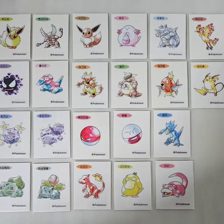 [BUNJANG] Pokemon 30th Anniversary Artworks Limited Edition Sticker Set / 포켓몬 30주년 아트웍 한정판 띠부씰 판매