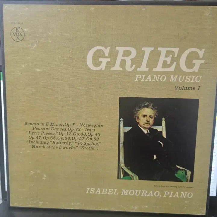 [BUNJANG] Isabel Mourão Plays Grieg Piano Music Vol. 1 3LP Box Set / 이자벨 모우라오 연주_그리그 피아노 음악 1집_3LP BOX US