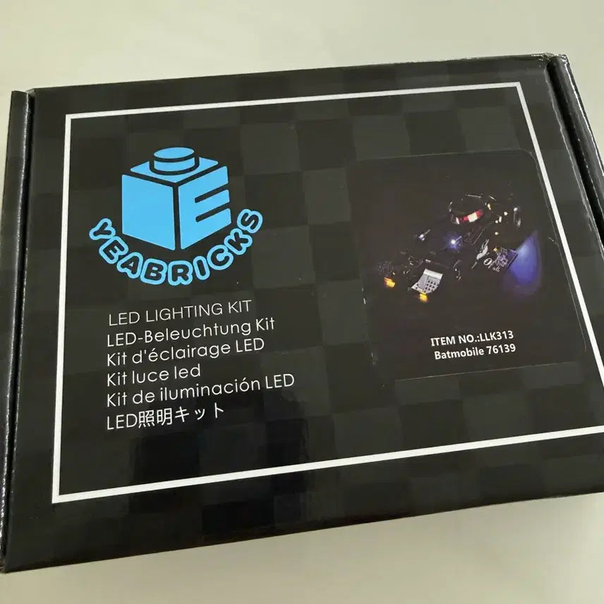 [BUNJANG] YEABRICKS Batmobile 76139 LED Lighting Kit / YEABRICKS 배트모빌 76139 LED 조명 키트
