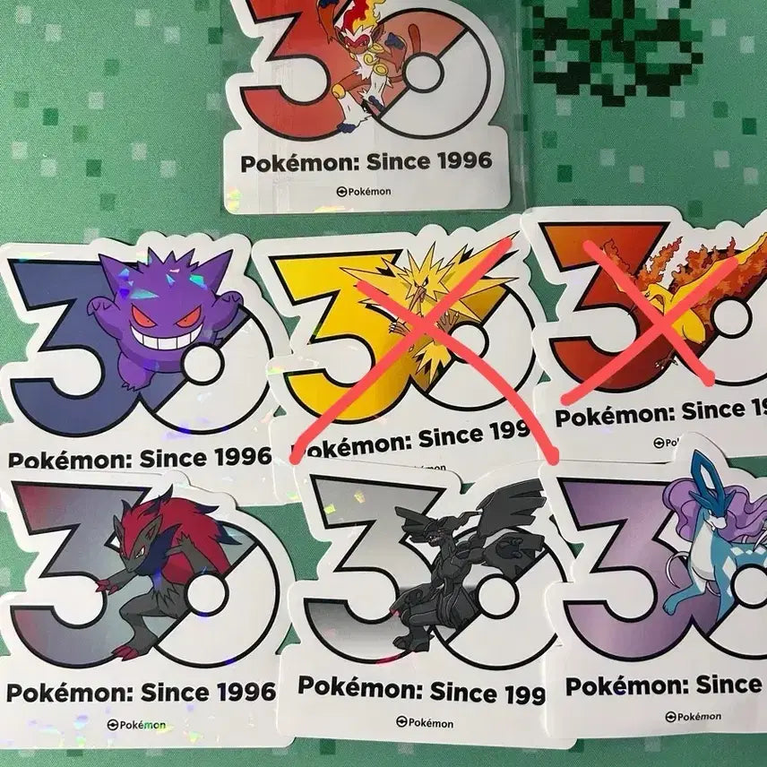 [BUNJANG] Pokemon 30th Anniversary Logo Sticker / 포켓몬 30주년 로고 스티커 교환/판매