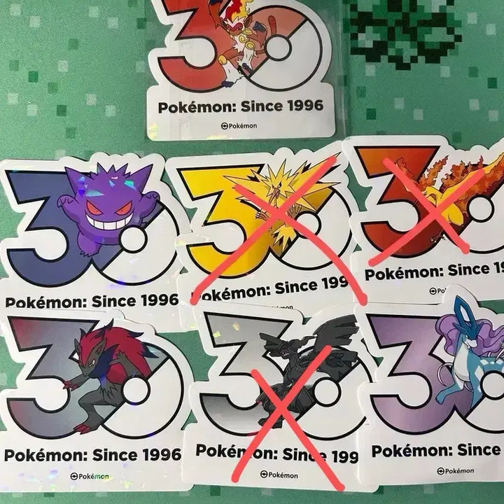 [BUNJANG] Pokemon 30th Anniversary Logo Sticker / 포켓몬 30주년 로고 스티커 교환/판매