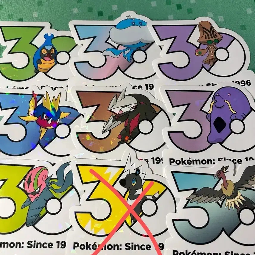 [BUNJANG] Pokemon 30th Anniversary Logo Sticker / 포켓몬 30주년 로고 스티커 교환/판매