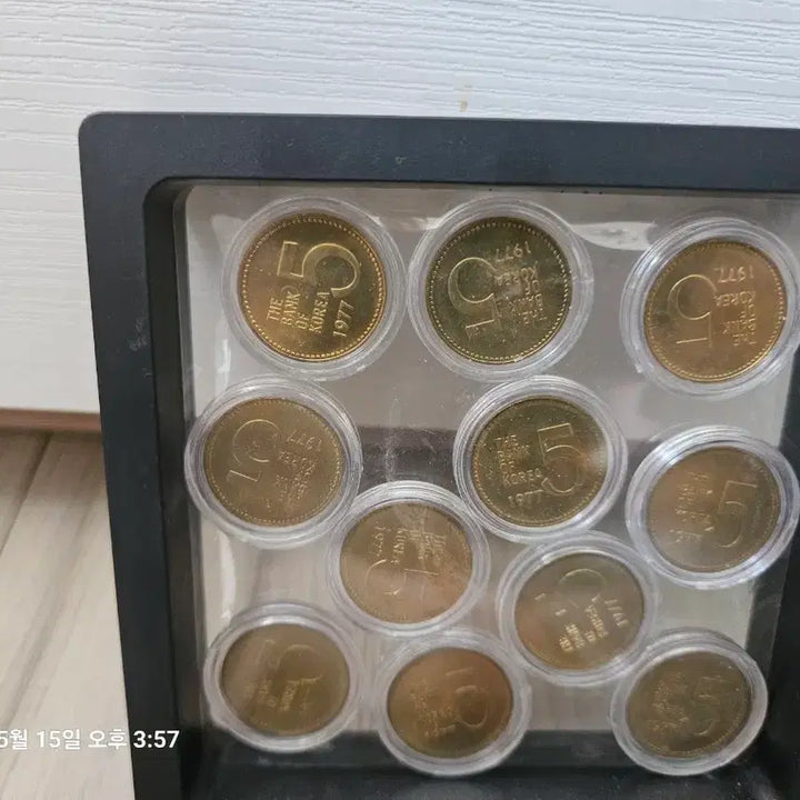 [BUNJANG] 1977 South Korean 5 Won Coin Collection (11 Coins) / 5원