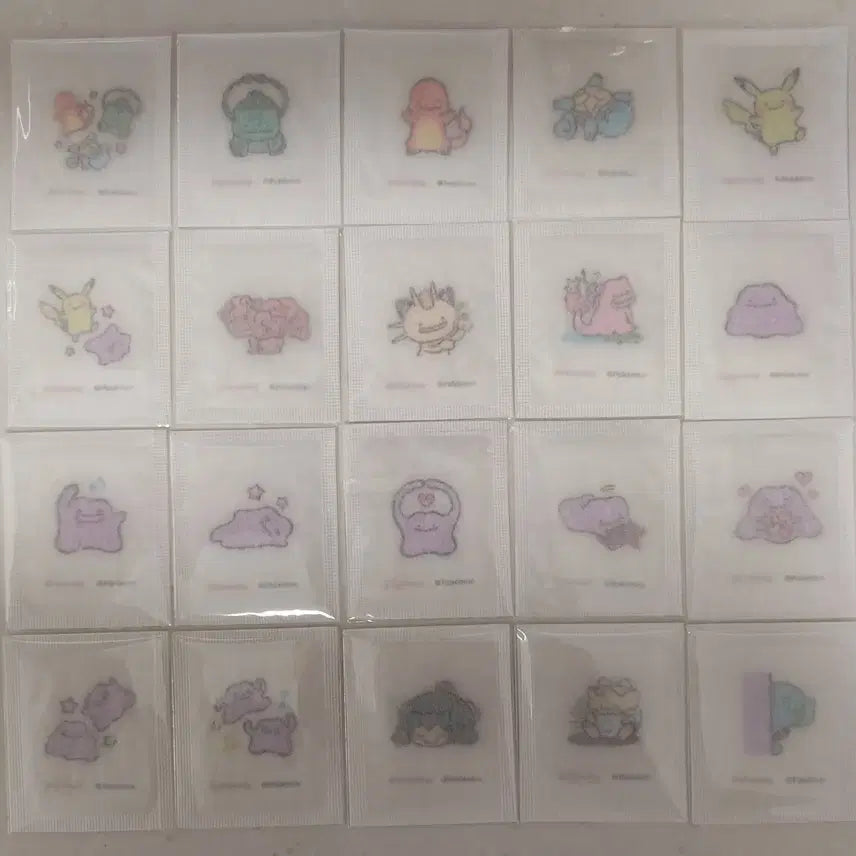 [BUNJANG] Pokemon Colorgram Ttibu Seal Sealed Full Set / 올리브영 포켓몬 컬러그램 띠부씰 미개봉 20종 전종 팝니다