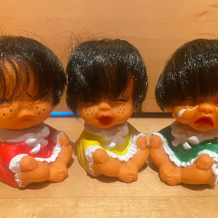 [BUNJANG] Vintage "Motnani" Doll 3-Piece Set / 빈티지 꼬마 인형 3종 세트추억의 못난이