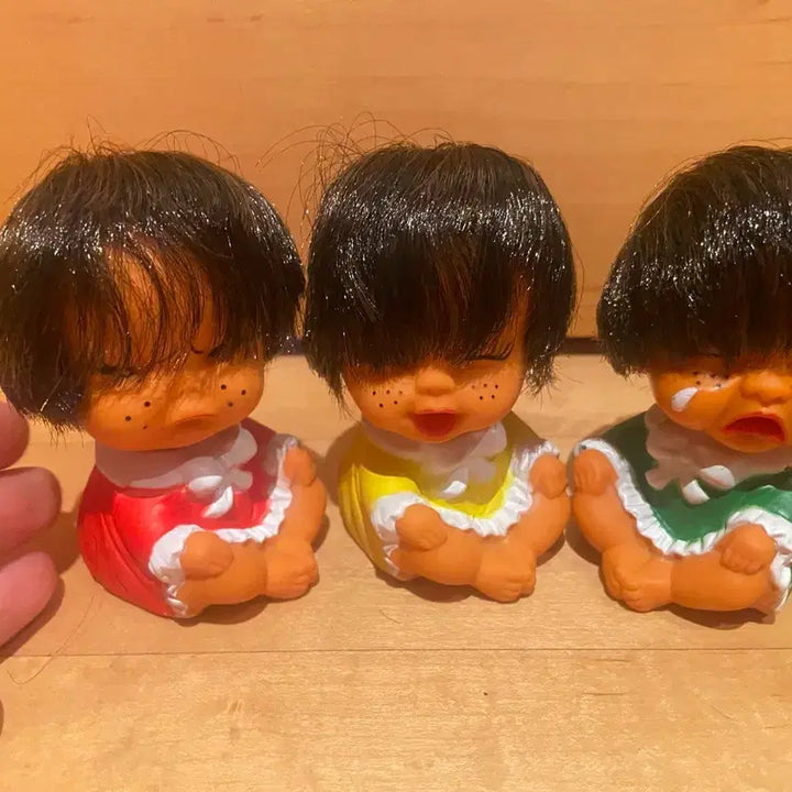 [BUNJANG] Vintage "Motnani" Doll 3-Piece Set / 빈티지 꼬마 인형 3종 세트추억의 못난이