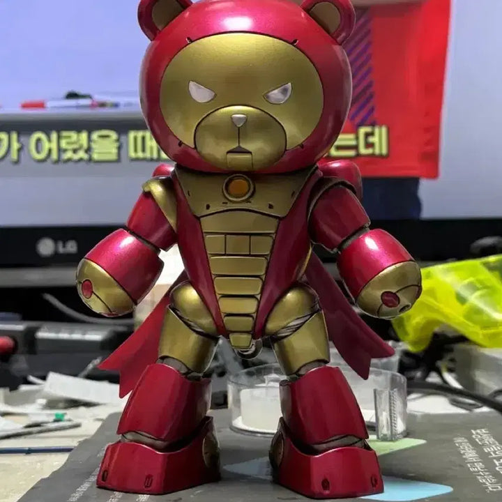 [BUNJANG] HG B.F. Bearguy Iron Man Metallic Painted Model Kit / hgbf 베앗가이 아이언맨 메탈릭도색