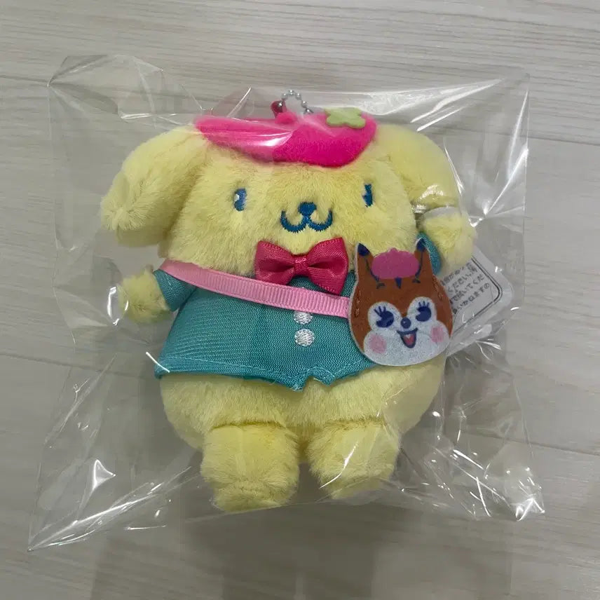 [BUNJANG] Sanrio Pompompurin Kufi Ramune Doll Keychain / 산리오 폼폼푸린 쿠피 라무네 인형 키링