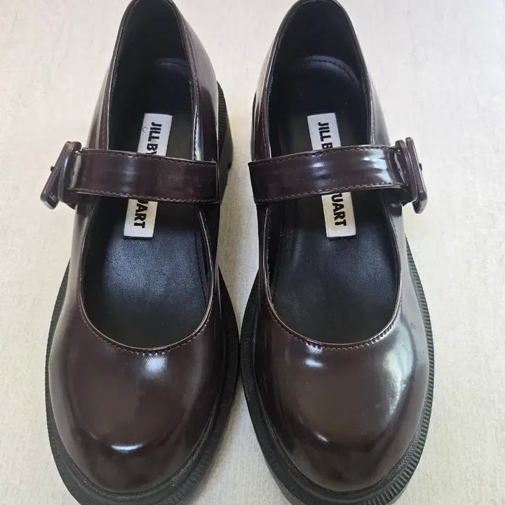 [BUNJANG] JILL by JILLSTUART Burgundy Mary Jane Platform Shoes (225) / 질바이질스튜어트 메리제인 구두 플랫슈즈 버건디