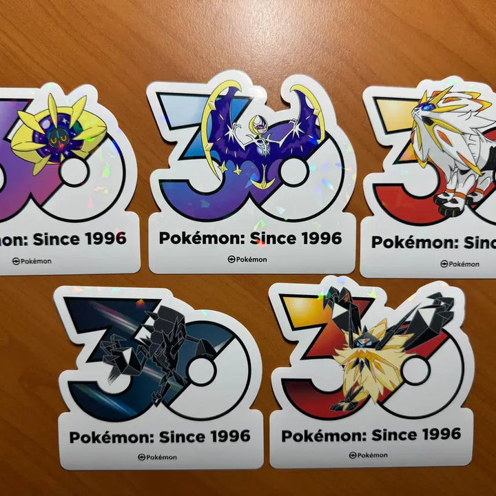 [BUNJANG] Pokemon 30th Anniversary Stickers: Solgaleo, Lunala, Necrozma, Dusk Mane / 포켓몬 30주년 스티커 솔가레오, 루나아라
