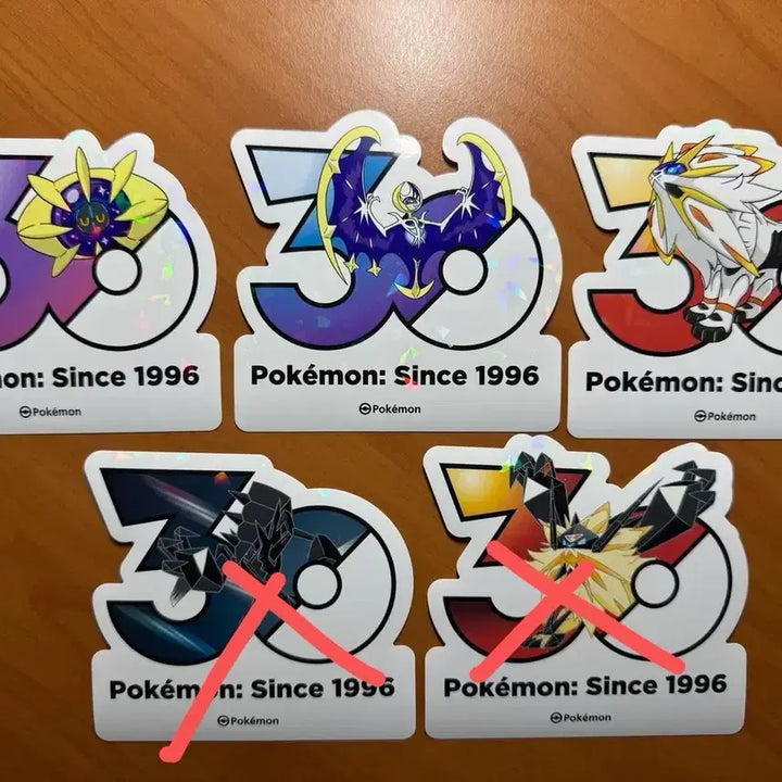 [BUNJANG] Pokemon 30th Anniversary Stickers: Solgaleo, Lunala, Necrozma, Dusk Mane / 포켓몬 30주년 스티커 솔가레오, 루나아라