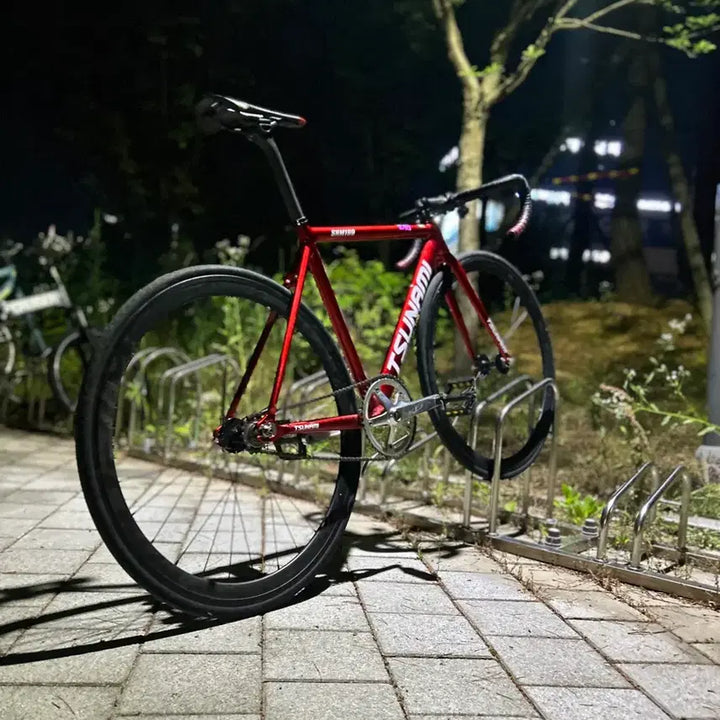 [BUNJANG] Tsunami Red Wine Aluminum Frame Bicycle Parts Bundle / 쓰나미 (레드와인) 판/대
