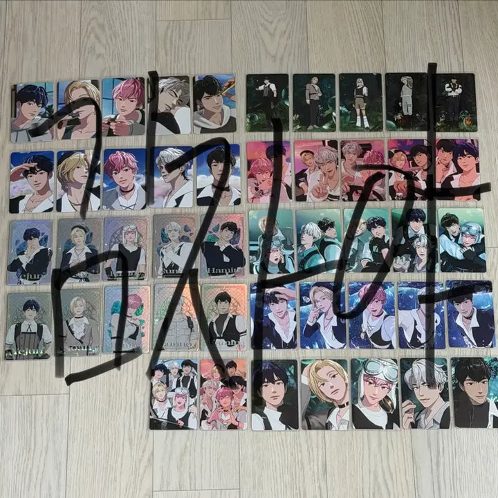 [BUNJANG] P S Group 47-Piece Album Photocard Bundle Set / 플레이브 앨범 포카 일괄