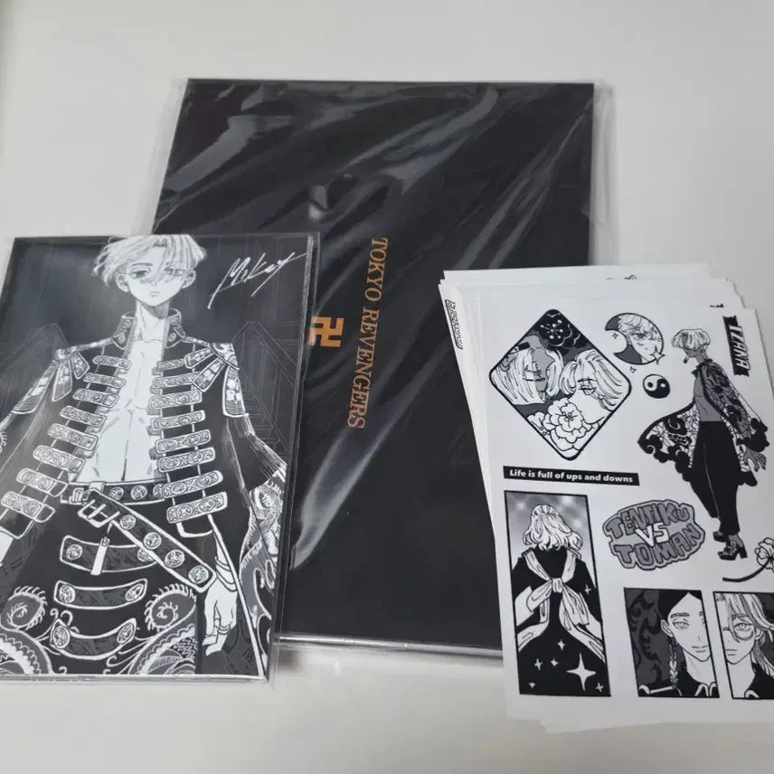 [BUNJANG] Tokyo Revengers Fan Art Postcard 16-Piece Bundle Set / 도리벤 미아님 스티커18장 일러스트 카드 엽서 아트북,다른작가카드16장