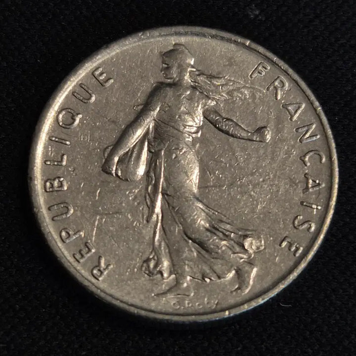 [BUNJANG] 1972 France 1/2 Franc Coin / 1972년 프랑스 1/2프랑 동전 [EP. 2863]
