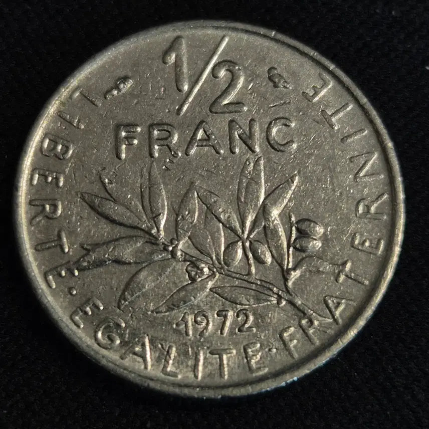 [BUNJANG] 1972 France 1/2 Franc Coin / 1972년 프랑스 1/2프랑 동전 [EP. 2863]