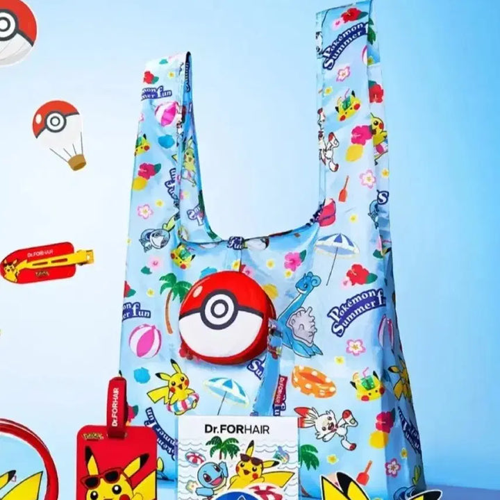 [BUNJANG] Dr. For Hair x Pokémon Foldable Shopper Bag / 미개봉) 닥터포헤어 포켓몬스터 접이식 쇼퍼백 장바구니