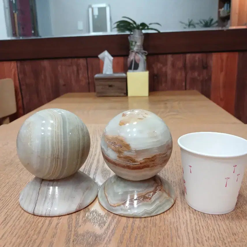 [BUNJANG] Jade Ornament with Stand / 옥장식품 옥돌(받침대포함)