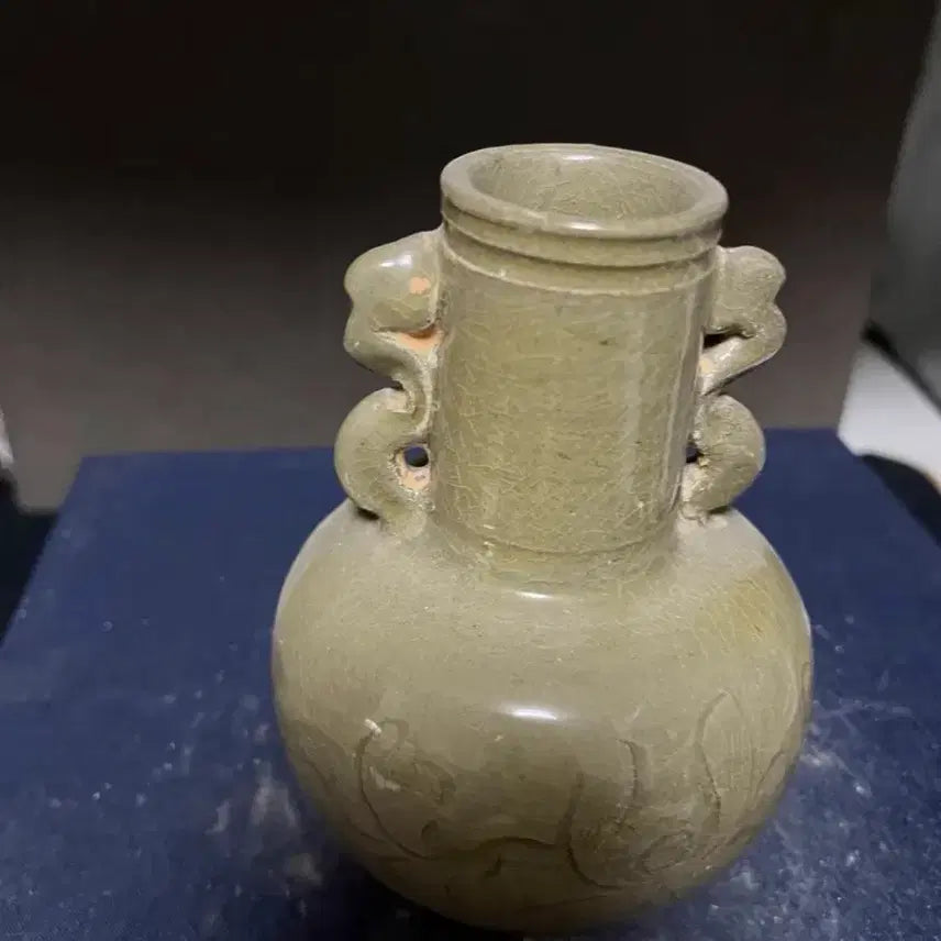 [BUNJANG] Song Dynasty Yue Ware Celadon Vase / 진품 송나라시대  월요과 도자기(운송시간13일)