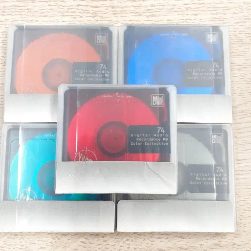 [BUNJANG] Sony Color MiniDisc 74 Minute (5 Discs) - Unused / 소니 컬러 공MD 74분 미니디스크 5장 (미사용)