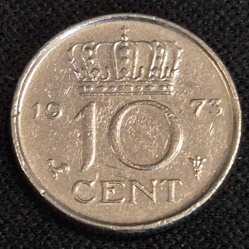[BUNJANG] 1973 Netherlands 10 Cents Coin / 1973년 네덜란드 10센트 동전 [EP. 2888]