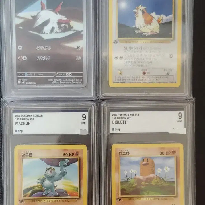 [BUNJANG] Pokemon Card Larvesta/Pidgey/Machop/Diglett BRG9/PSA10 / 포켓몬 카드 Larvesta/구구/알통몬/디그다 BRG9/PSA10