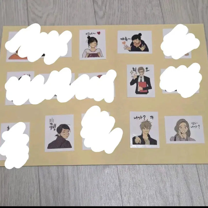 [BUNJANG] Cheese in the Trap Webtoon Character Sticker Set (6 Types) / 웹툰 치즈인더트랩 캐릭터 스티커 6종 일괄 2000원