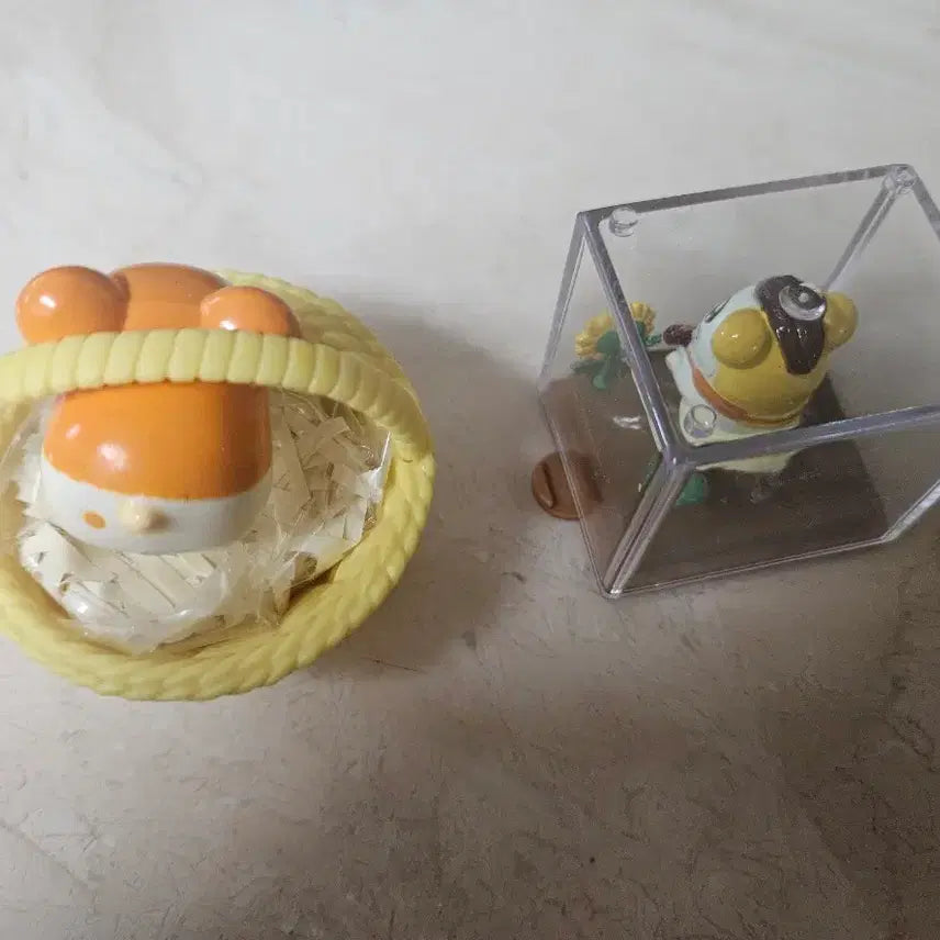 [BUNJANG] Hamutori Dingga Ding Classic Basket Box Figure Set / 햄토리 딩가딩 고전 바구니 박스 피규어 세트
