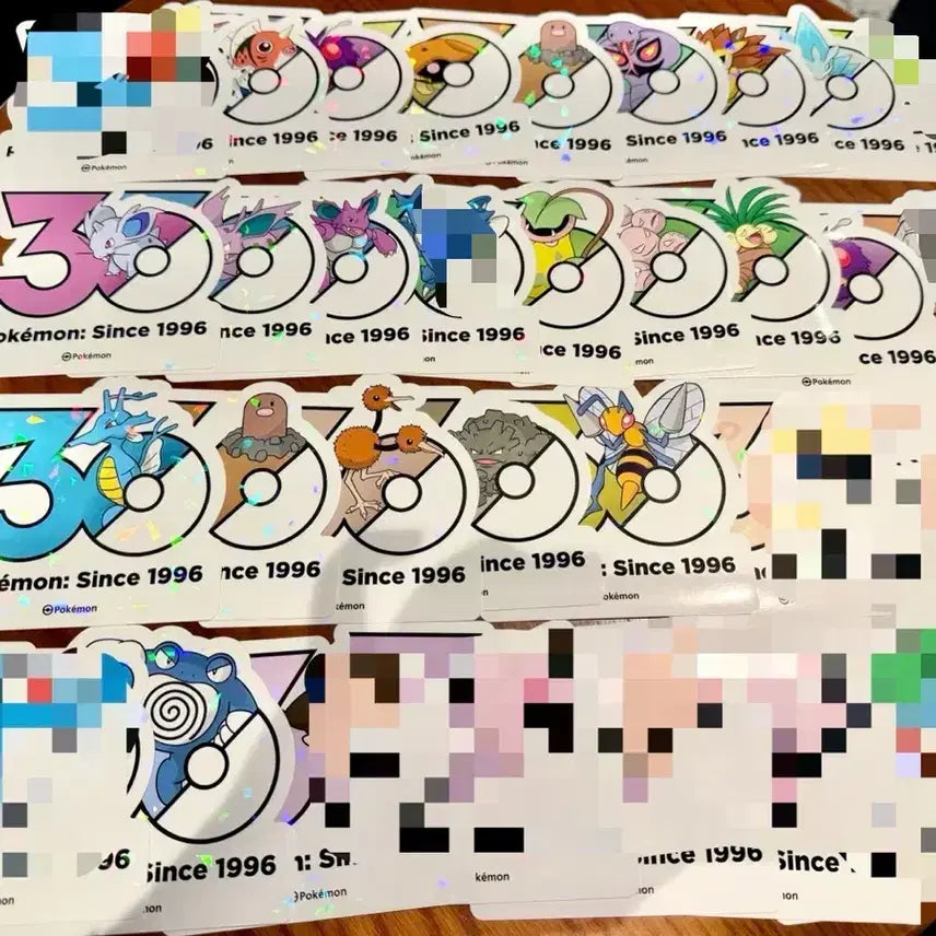 [BUNJANG] Pokemon 30th Anniversary Logo Sticker / 포켓몬 30주년 로고 스티커 판매