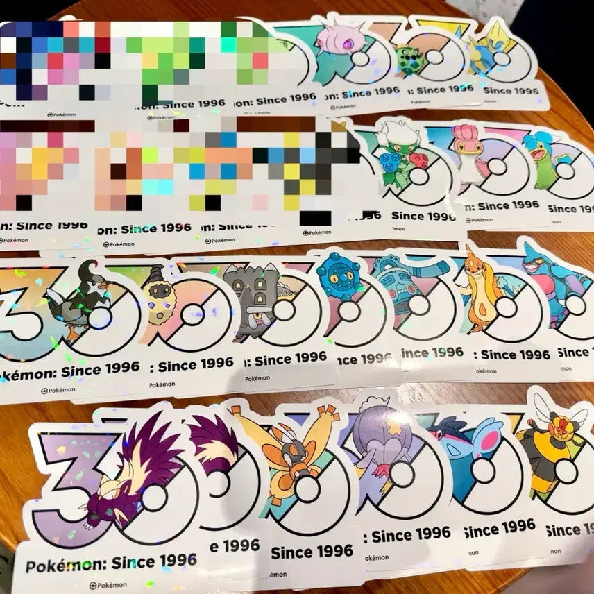 [BUNJANG] Pokemon 30th Anniversary Logo Sticker / 포켓몬 30주년 로고 스티커 판매