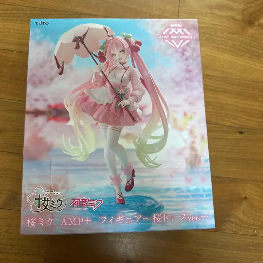 [BUNJANG] Sakura Miku AMP+ Figure (Cherry Blossom Dress Version) - Sealed / (미개봉) 사쿠라 미쿠 AMP+ 피규어 벚꽃 드레스