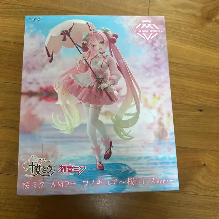 [BUNJANG] Sakura Miku AMP+ Figure (Cherry Blossom Dress Version) - Sealed / (미개봉) 사쿠라 미쿠 AMP+ 피규어 벚꽃 드레스