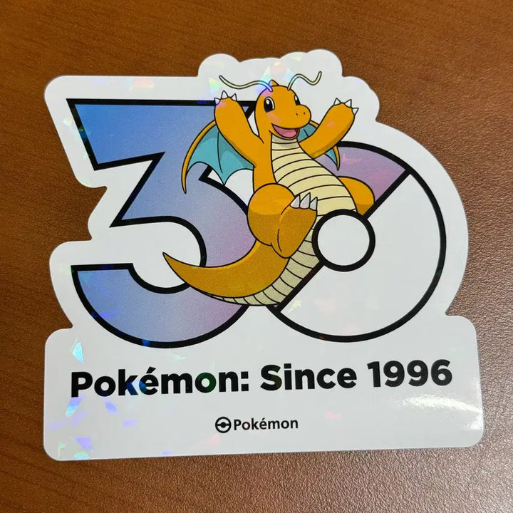 [BUNJANG] Pokemon 30th Anniversary Dragonite Sticker / 포켓몬 30주년 스티커 망나뇽